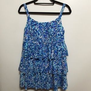 Longitude Triple Tier Long Torso One Piece W 10 Swimdress